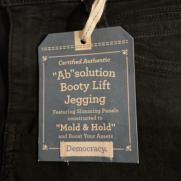 Democracy Black Booty Lift Jeggings Ab Solutions Jeans - Picture 7 of 11